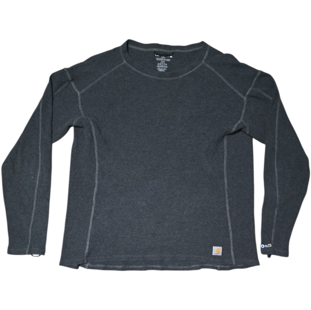 Carhartt Base Force Midweight Charcoal Gray Thermal Pullover Men's Size Large